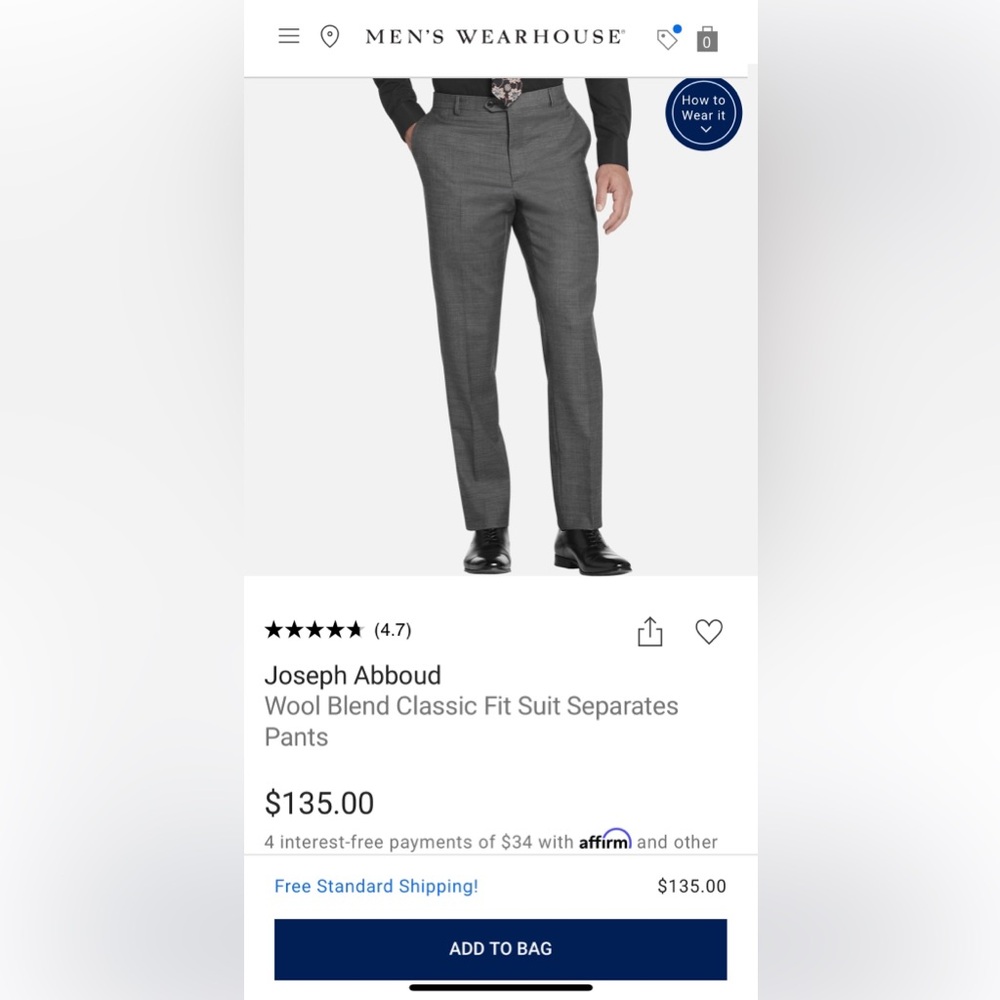 NWOT Wool Trousers